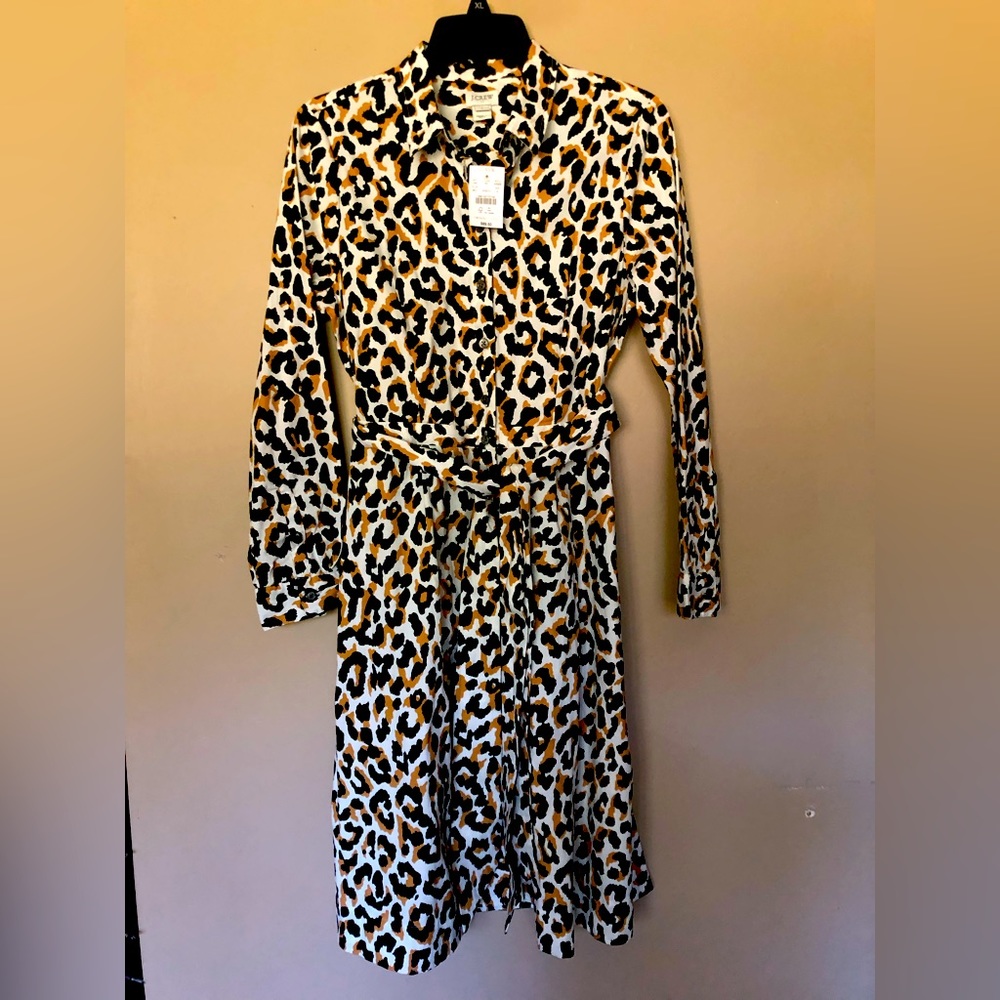 J.Crew animal print dress NWT